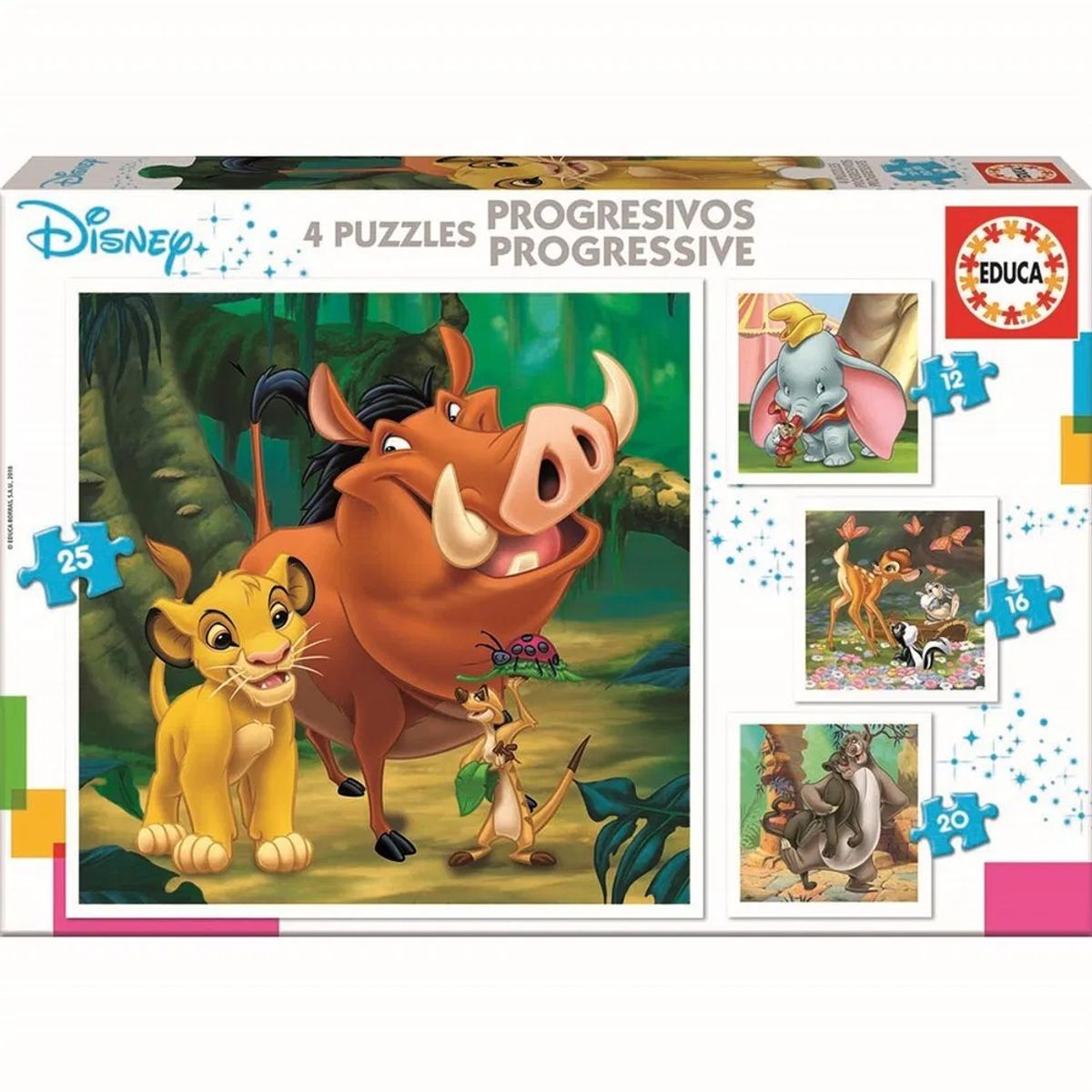 Educa Puslespil - Disney Animals