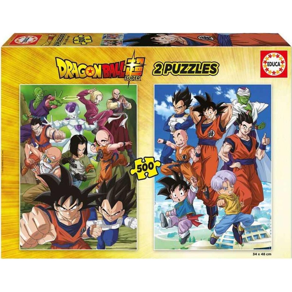 Educa - Puslespil Med 2x500 Brikker - Dragon Ball