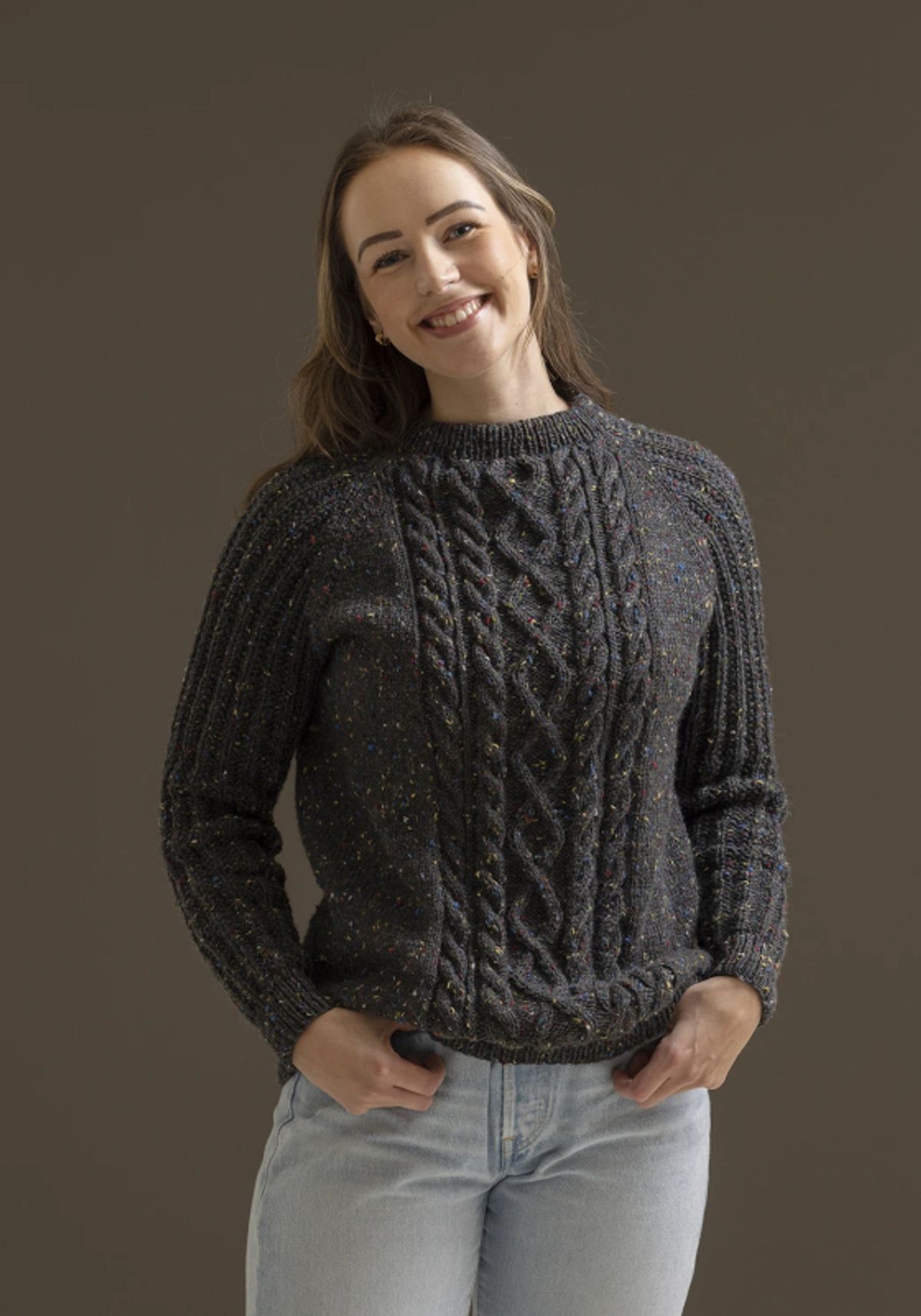 "Efterår" Genser - Viking Design 2338-2 Kit - XS-XXXL - Viking Eco Highland Wool, fra Viking