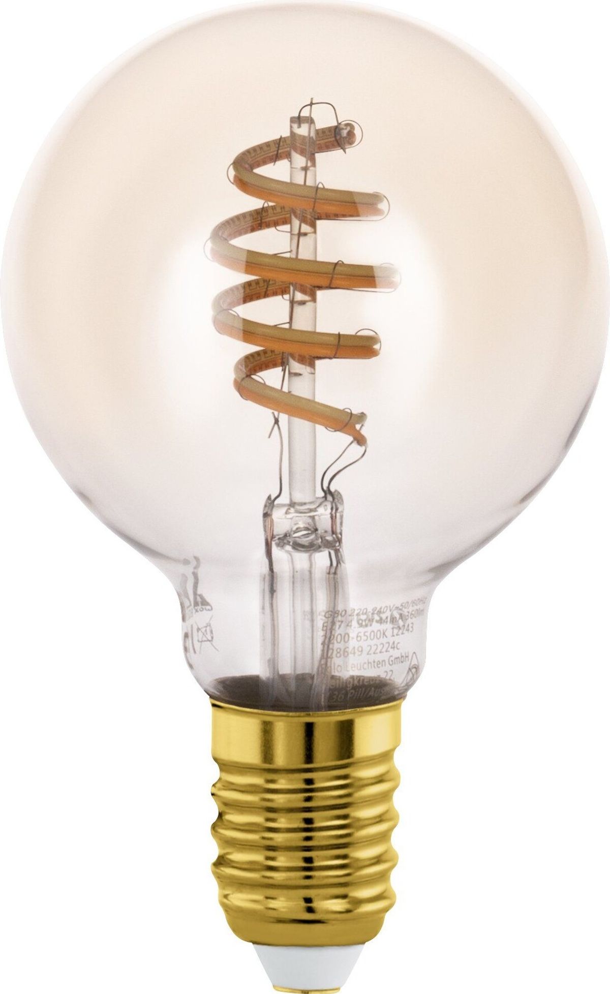 Eglo - E27 Led Pære - Spiral Amber - Dæmp G80 Tw Zigbee Bt