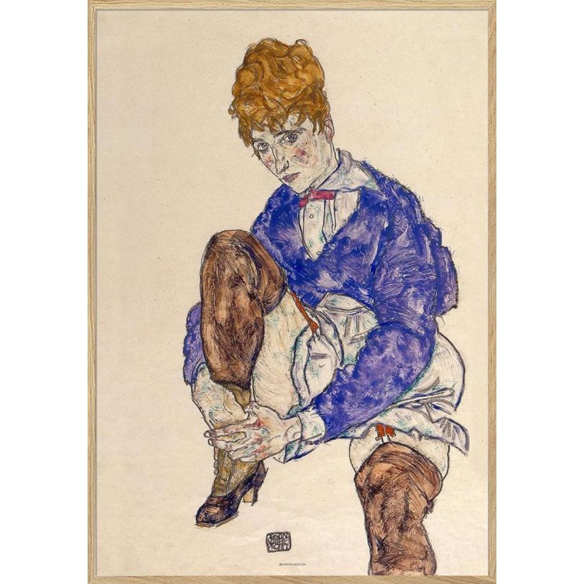 Egon Schiele - Portrait of the Artist's Wife