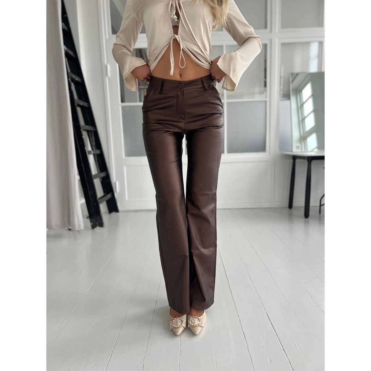 Eight Luxe bronze metallic pants