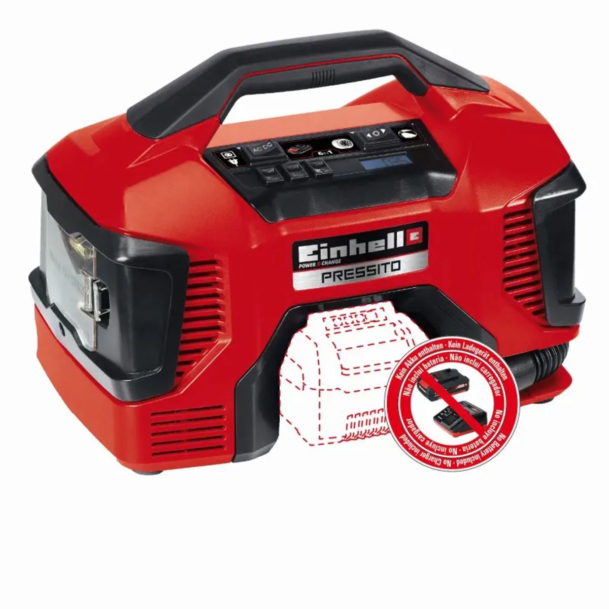 Einhell Hybridkompressor 18 V Li-ion Solo - PRESSITO 18