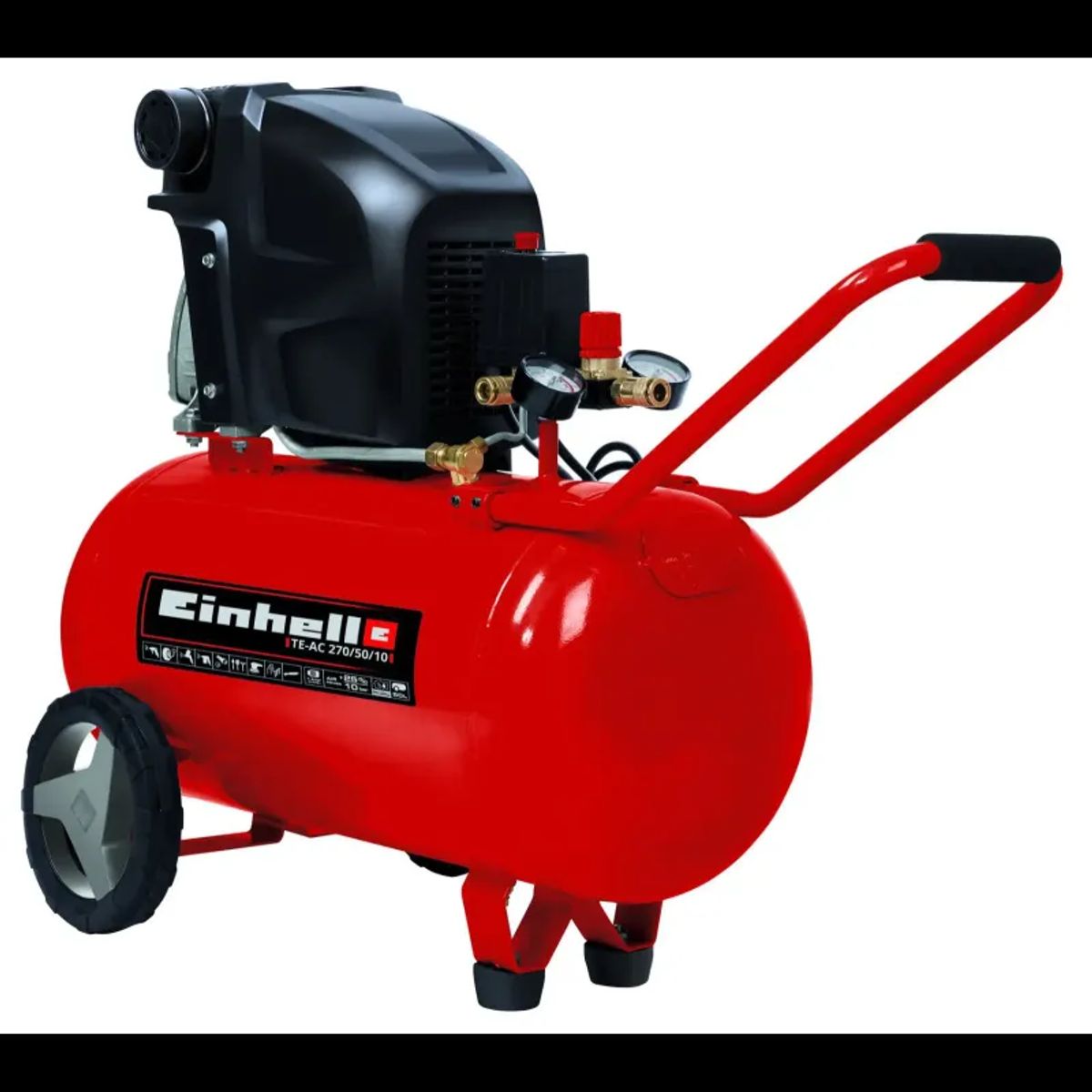 Einhell Kompressor 50L-10BAR 230V-1800W - TE-AC 270/50/10 - 4010440