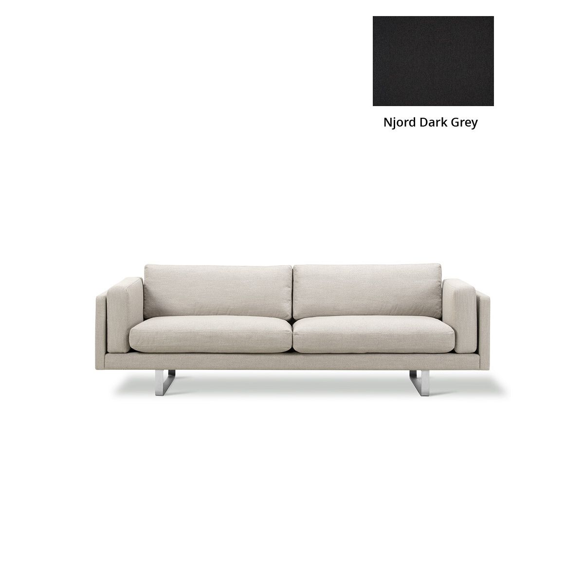 EJ280 Sofa fra Fredericia Furniture (Njord / Dark Grey, Model 8062 / 240 cm)