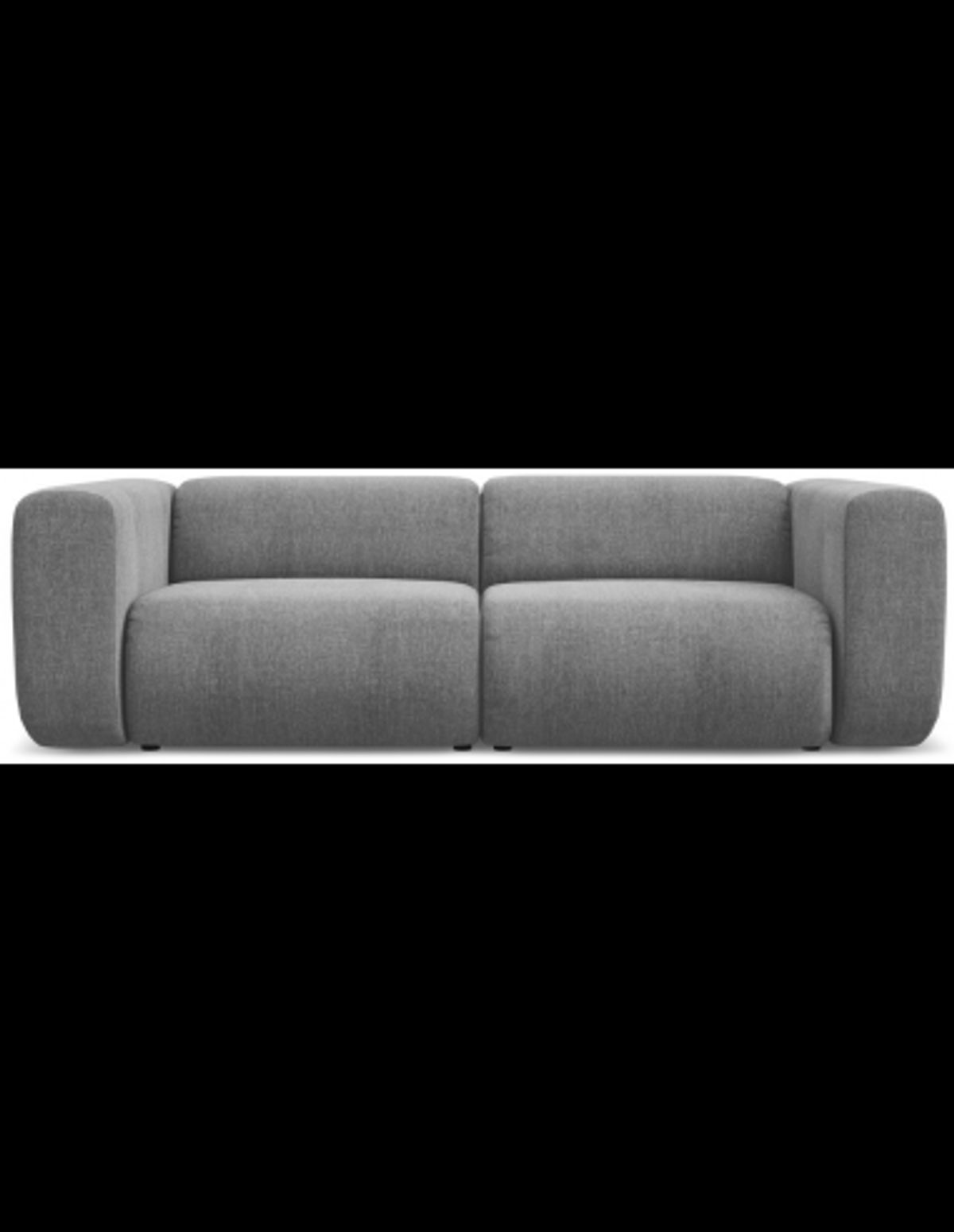 Ekahi 3-personers modulsofa i chenille B228 cm - Grå