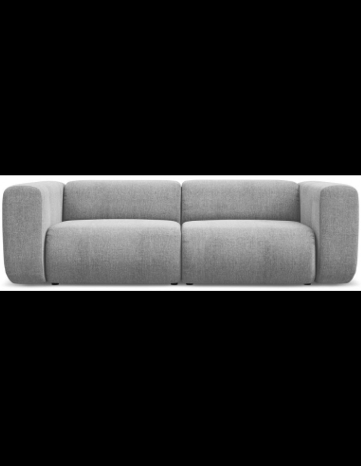 Ekahi 3-personers modulsofa i chenille B228 cm - Lysegrå