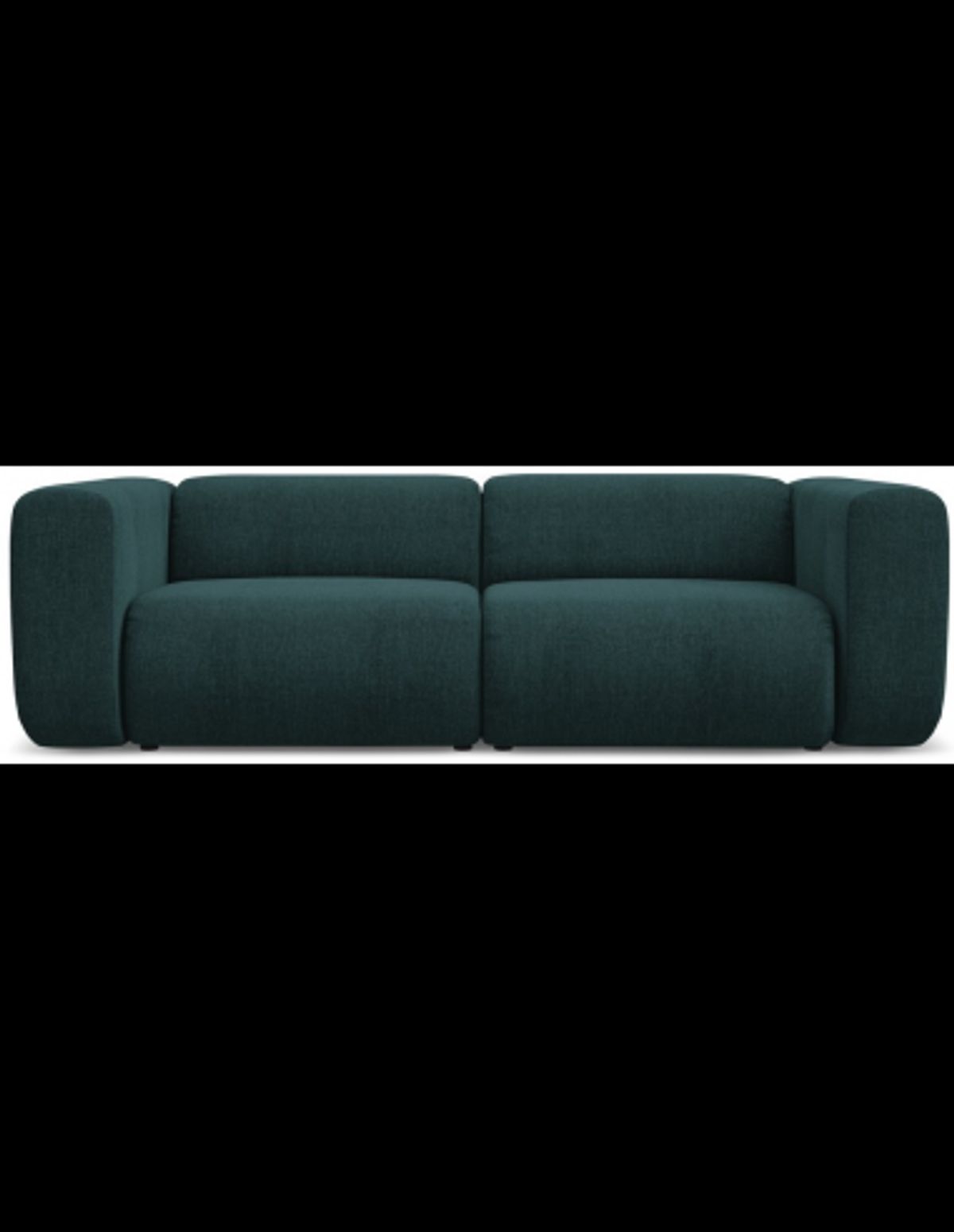 Ekahi 3-personers modulsofa i chenille B228 cm - Marine