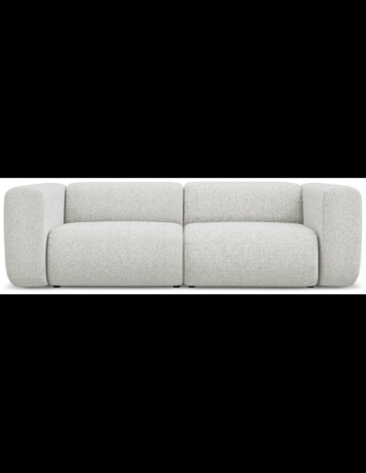 Ekahi 3-personers modulsofa i polyester B228 cm - Meleret beige