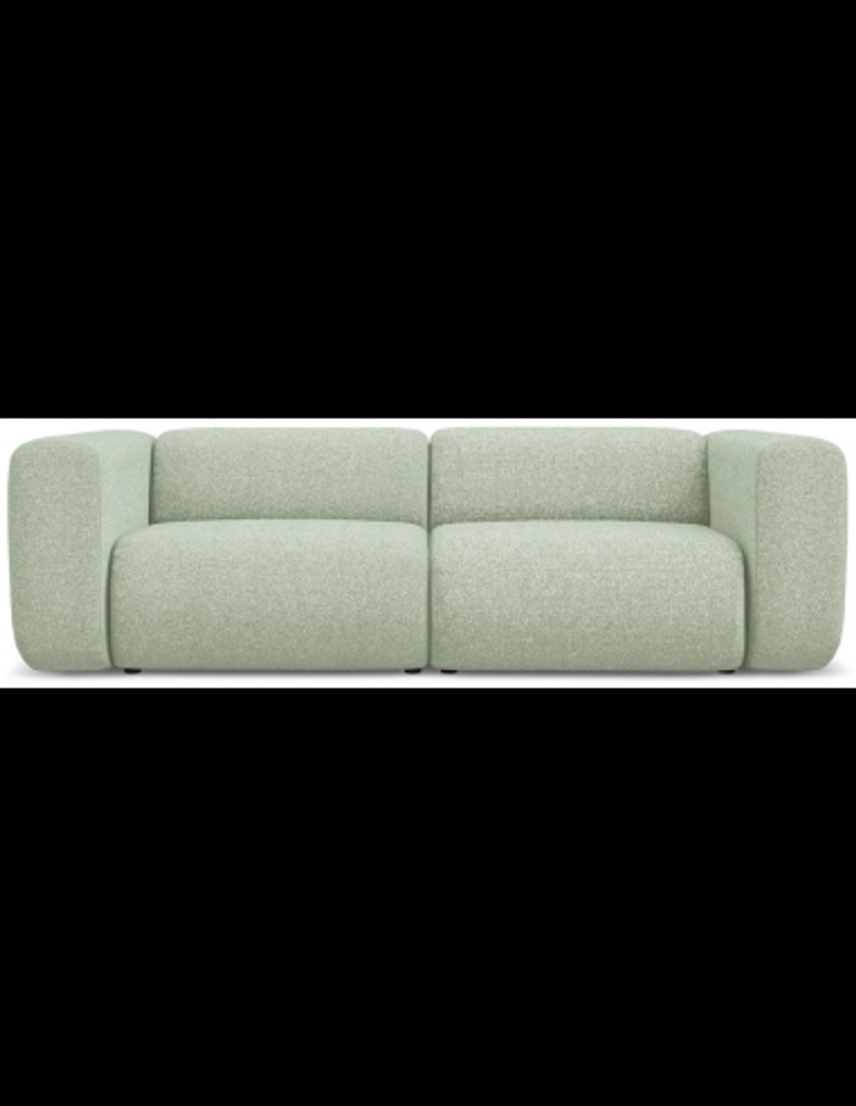 Ekahi 3-personers modulsofa i polyester B228 cm - Meleret lysegrøn