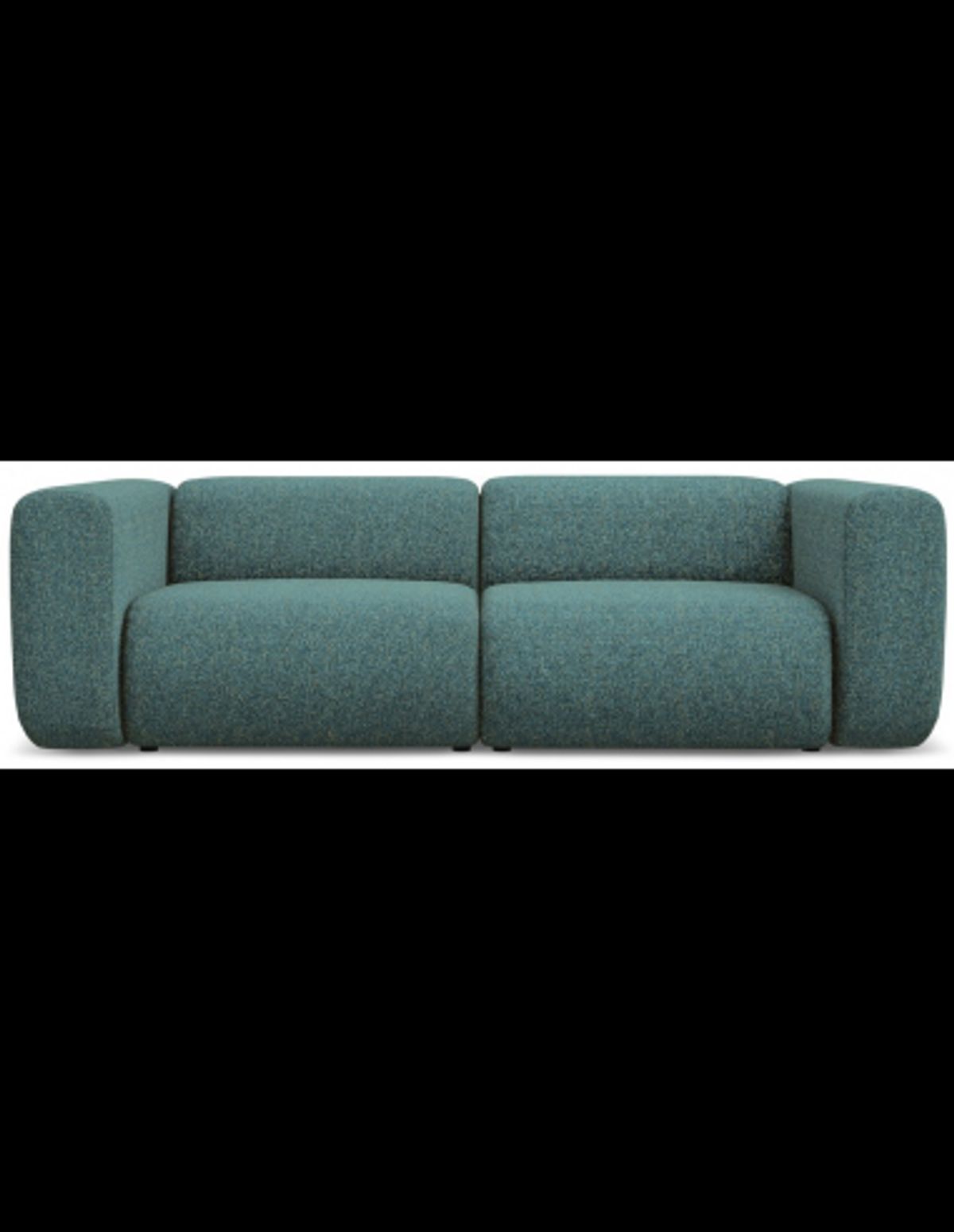 Ekahi 3-personers modulsofa i polyester B228 cm - Meleret marine