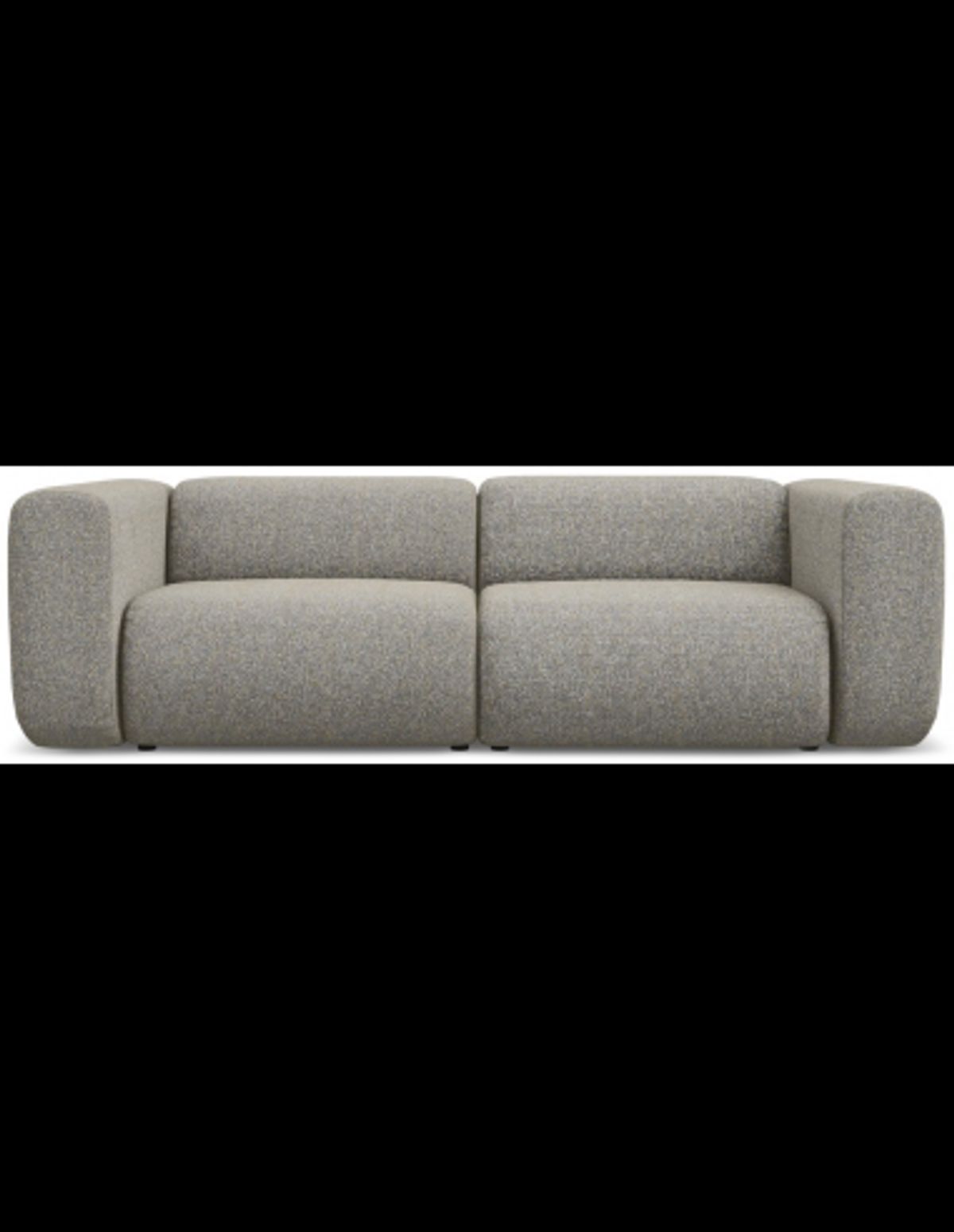 Ekahi 3-personers modulsofa i polyester B228 cm - Meleret mørk beige