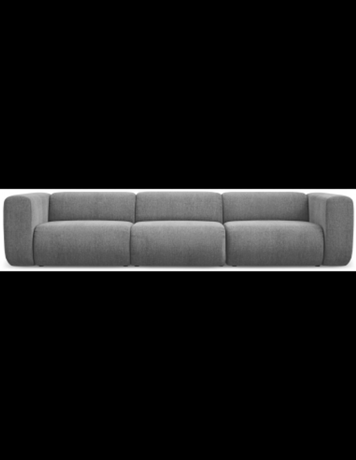 Ekahi 4-personers modulsofa i chenille B319 cm - Grå