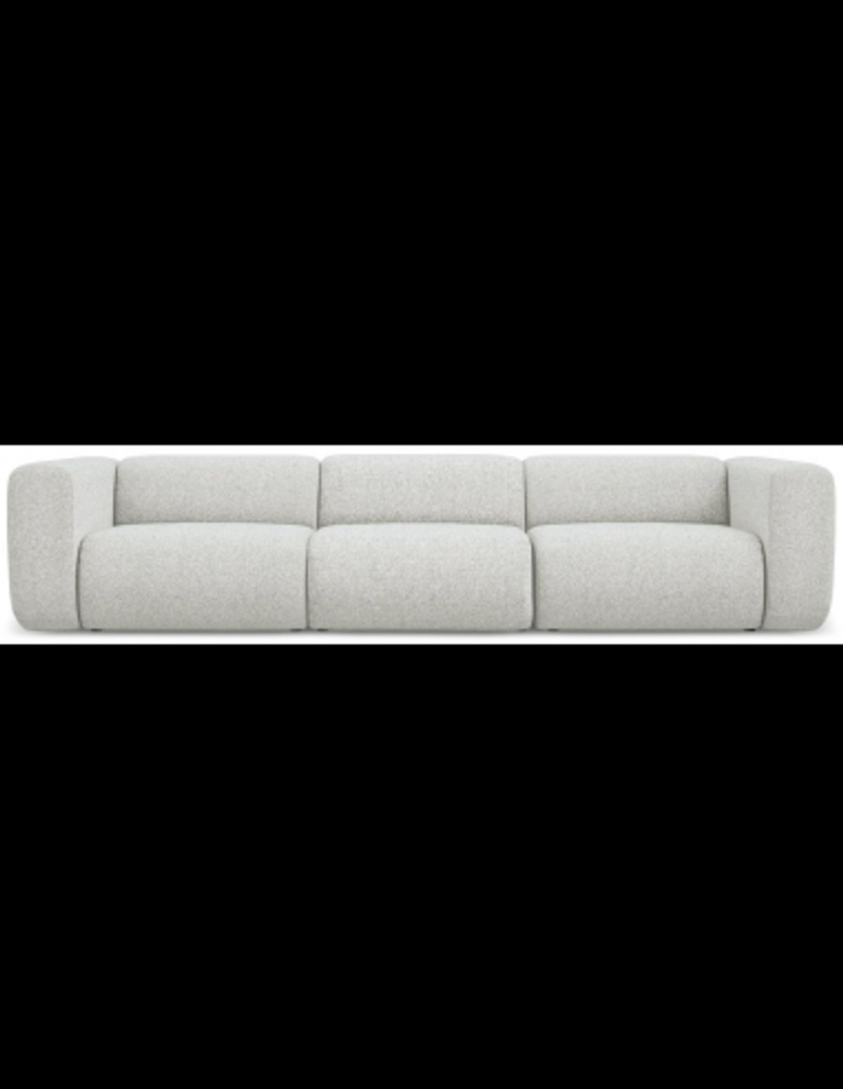 Ekahi 4-personers modulsofa i polyester B319 cm - Meleret beige