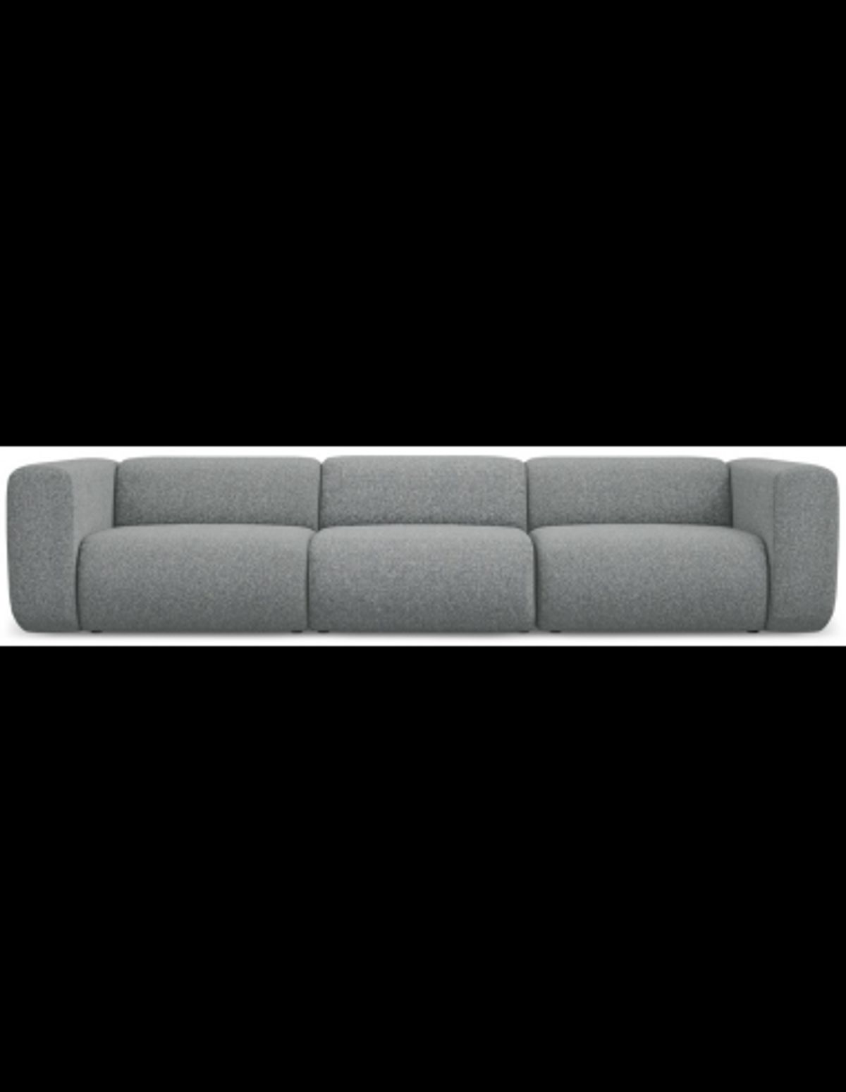 Ekahi 4-personers modulsofa i polyester B319 cm - Meleret grå