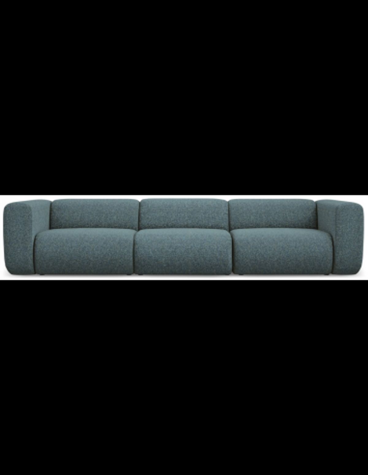 Ekahi 4-personers modulsofa i polyester B319 cm - Meleret jeansblå