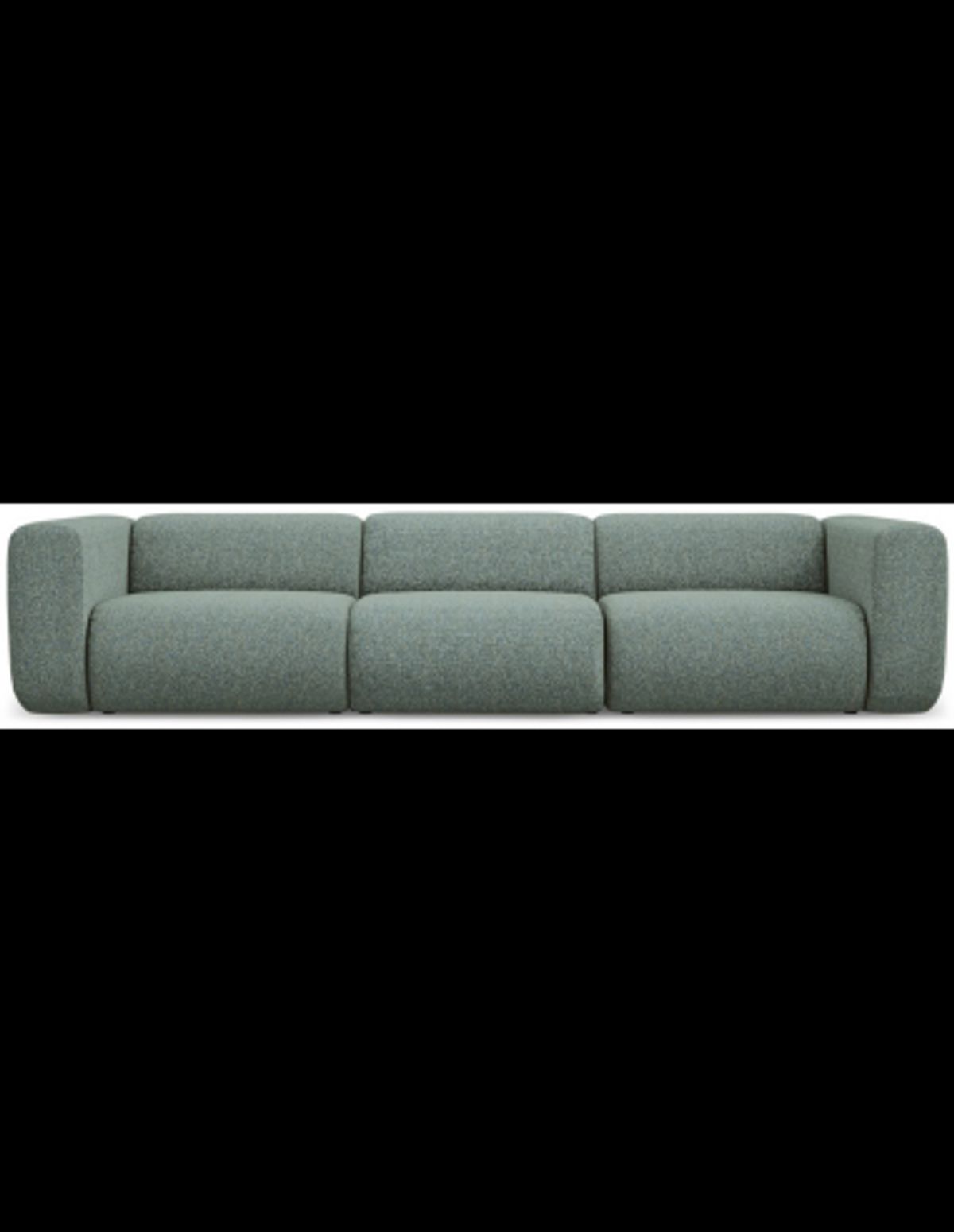 Ekahi 4-personers modulsofa i polyester B319 cm - Meleret lyseblå