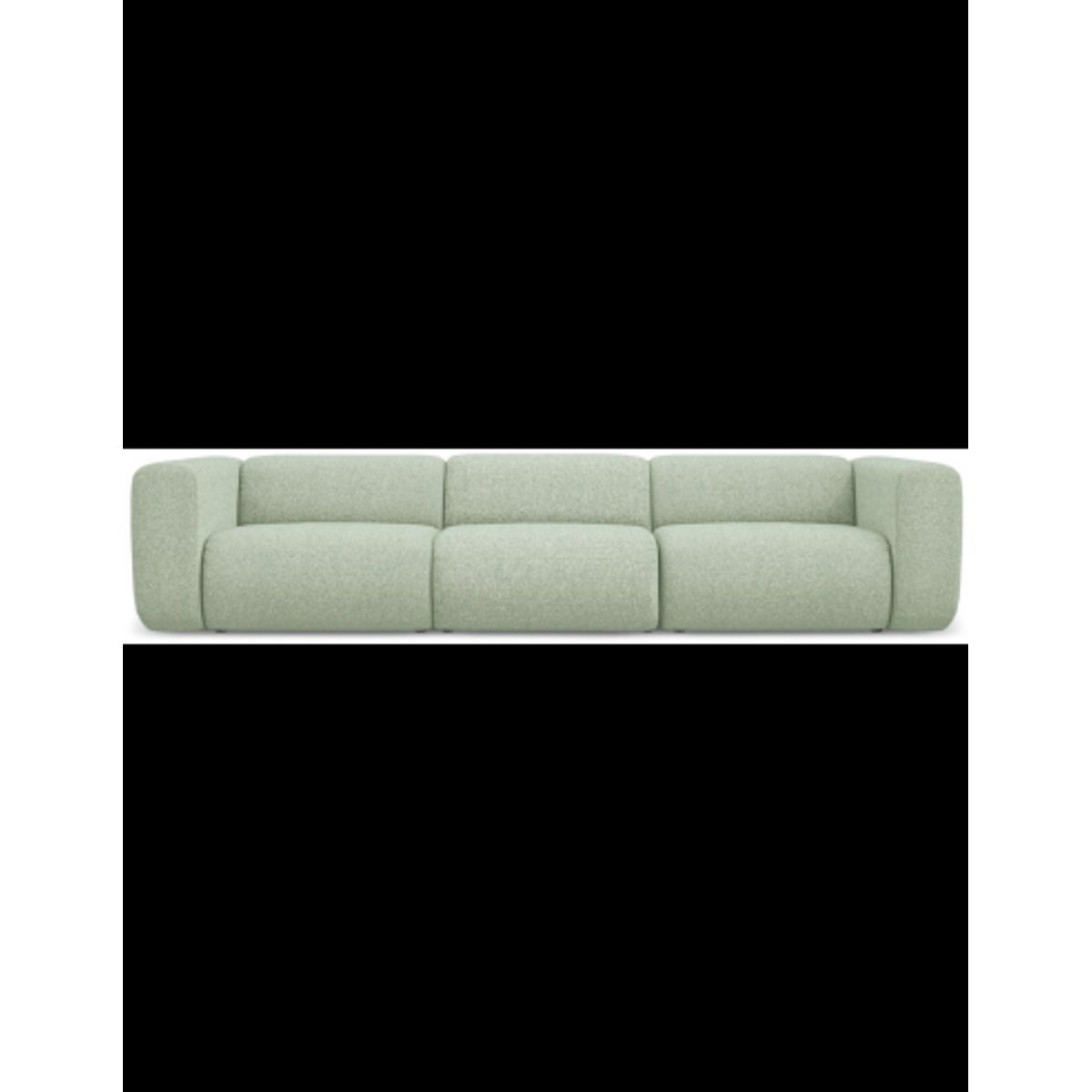 Ekahi 4-personers modulsofa i polyester B319 cm - Meleret lysegrøn