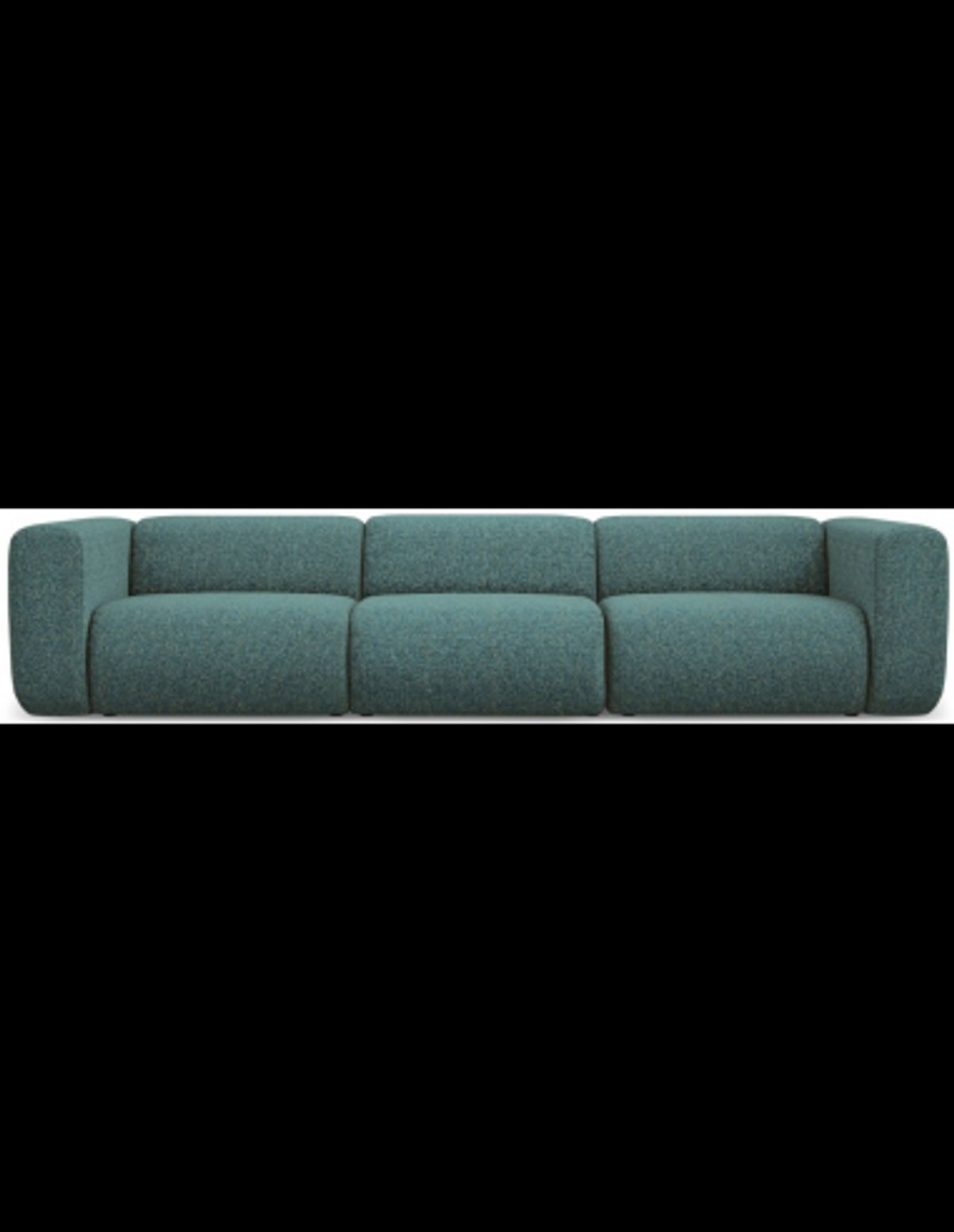 Ekahi 4-personers modulsofa i polyester B319 cm - Meleret marine