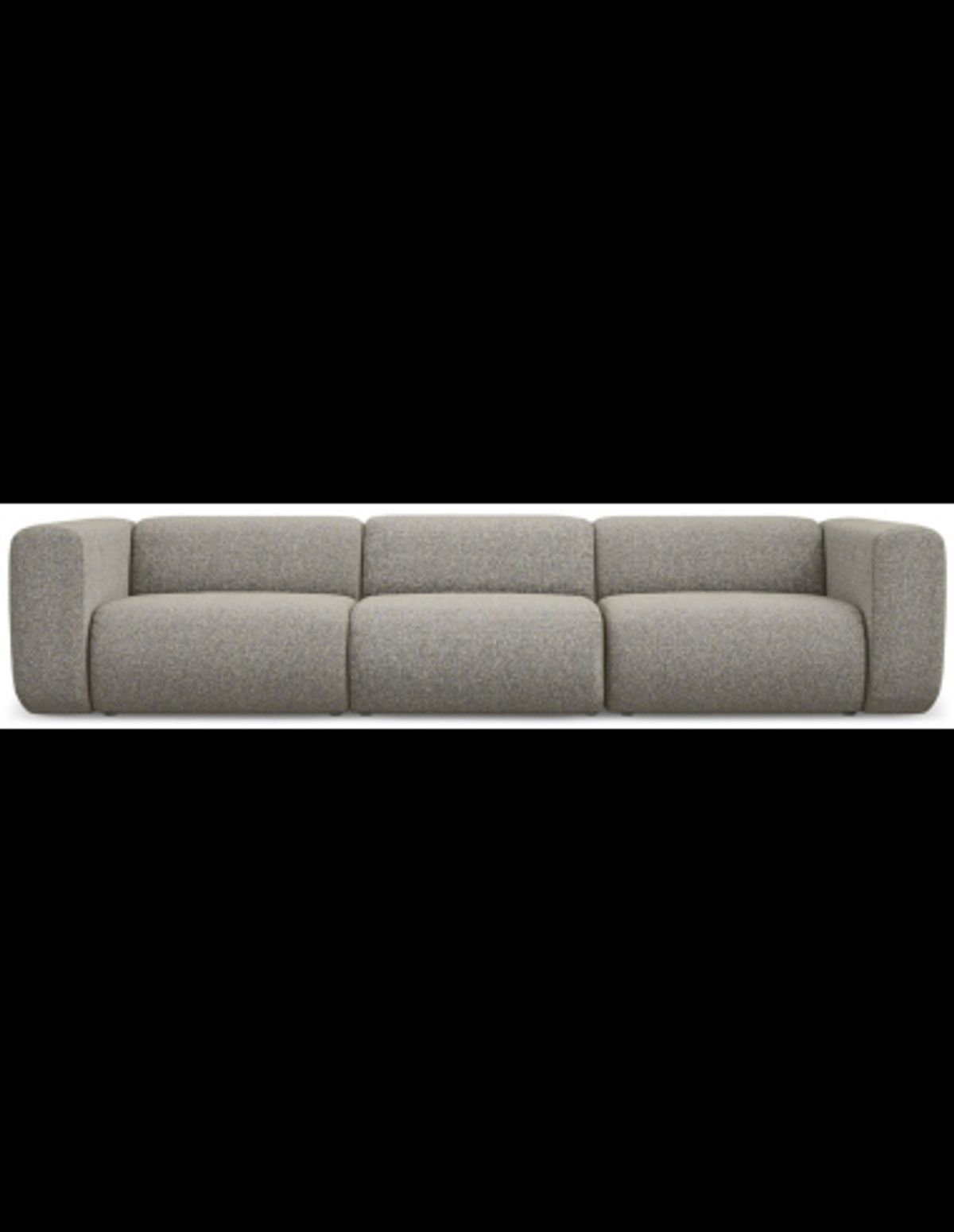 Ekahi 4-personers modulsofa i polyester B319 cm - Meleret mørk beige