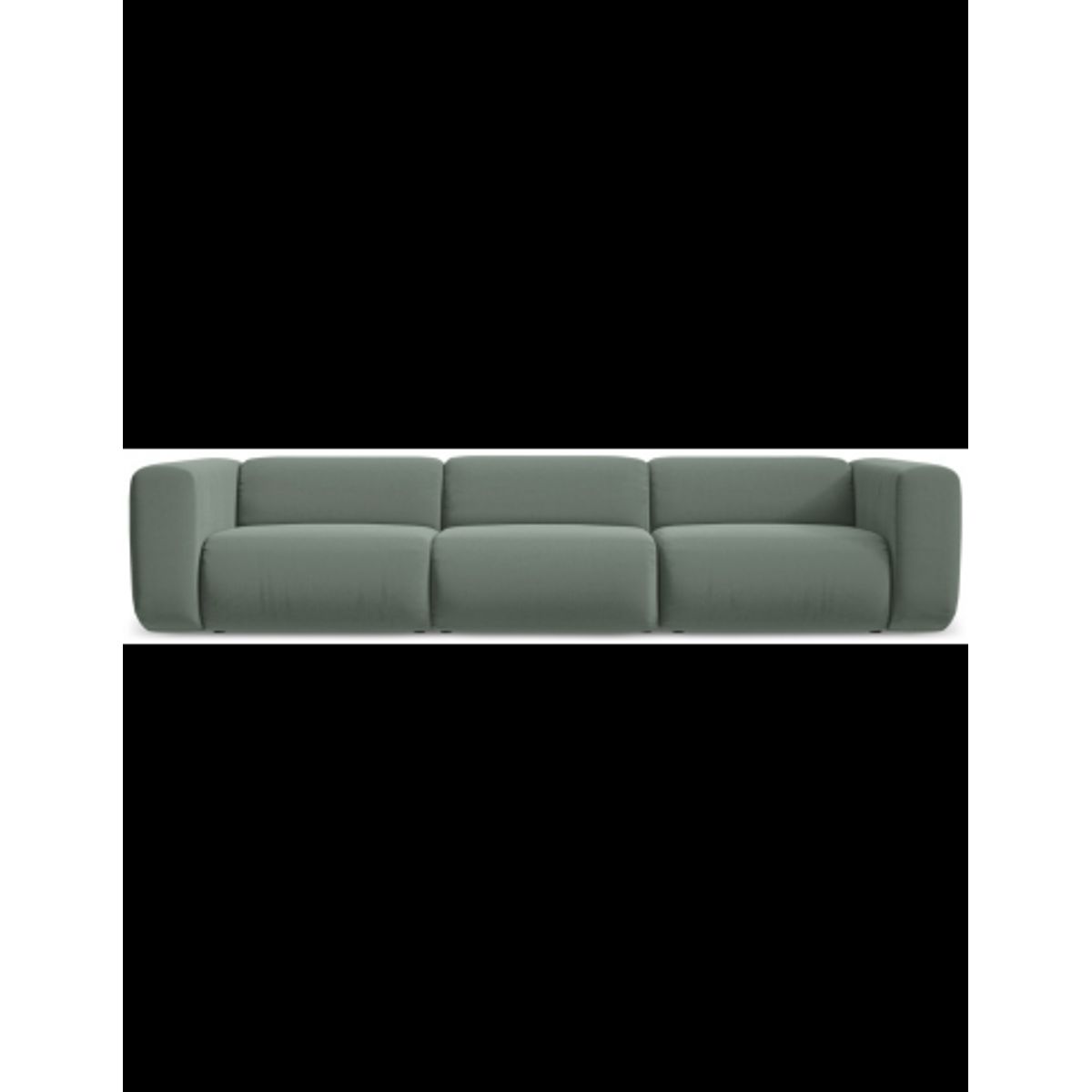 Ekahi 4-personers modulsofa i velour B319 cm - Mint