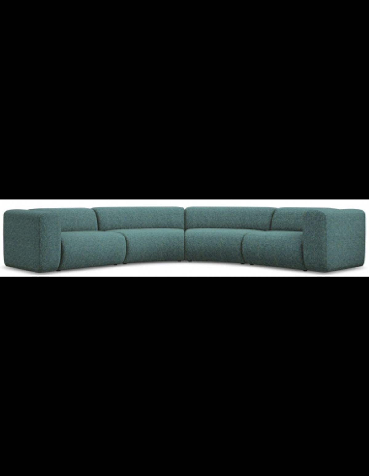 Ekahi buet hjørne modulsofa i polyester 318 x 318 cm - Meleret marine