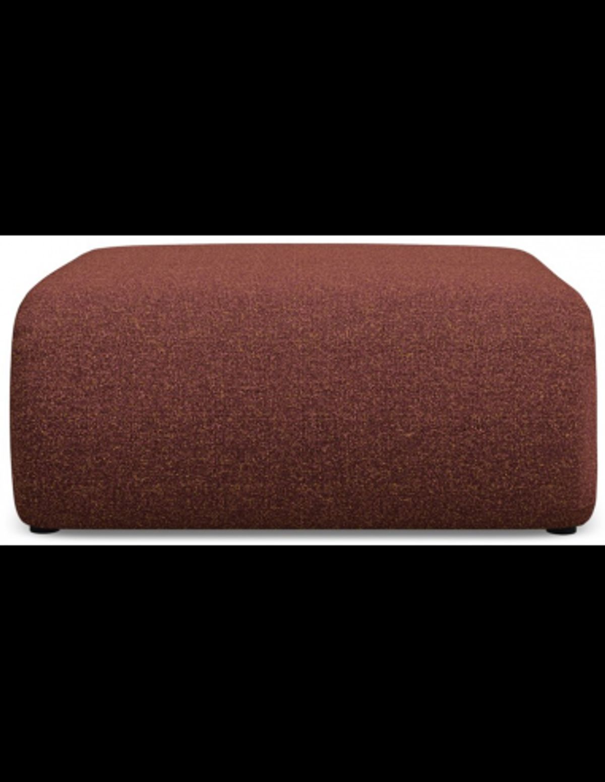 Ekahi puf til sofa eller lænestol i polyester 94 x 89 cm - Meleret bordeaux