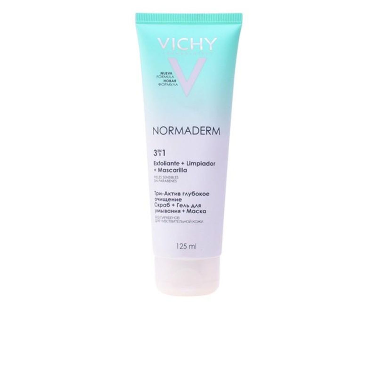 Eksfolierende Ansigtsmaske 3-i-1 NORMADERM Vichy (125 ml)