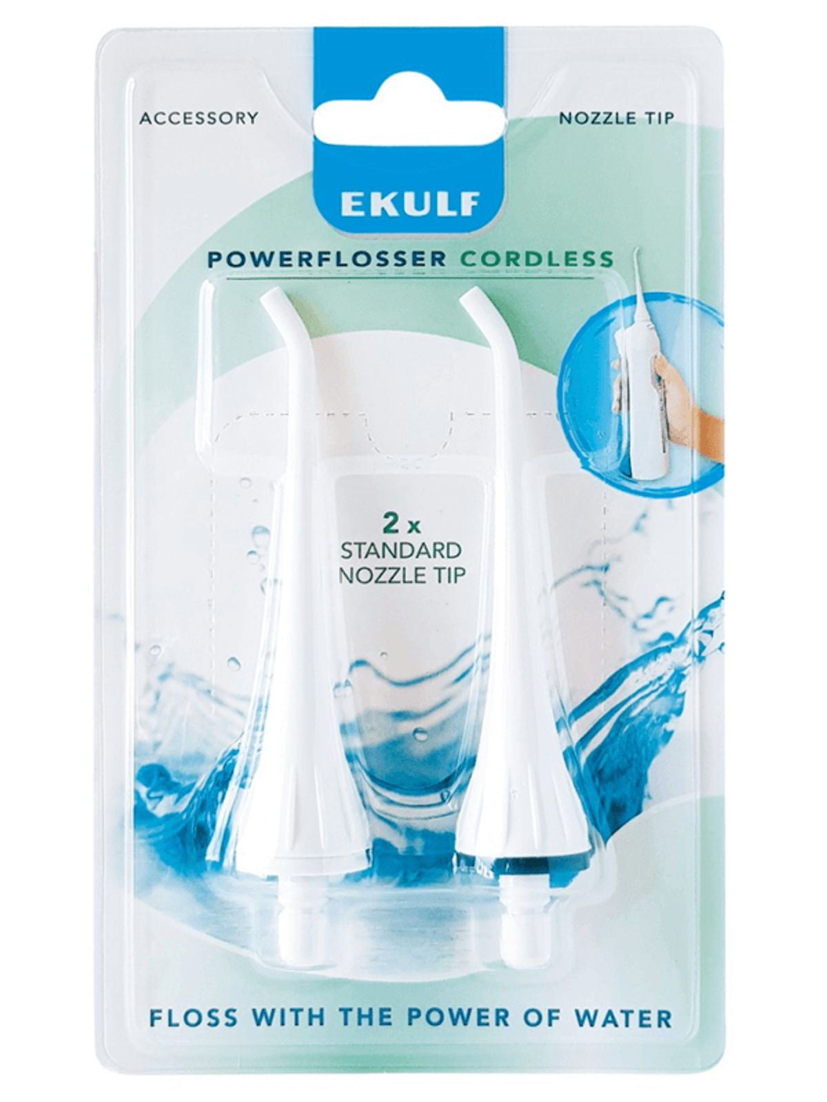 EKULF PowerFlosser Cordless - Ekstra dyser 2-pak