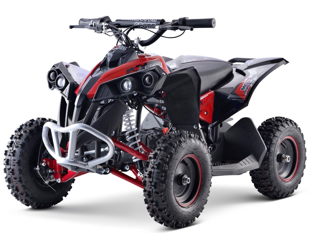 EL Mini ATV Renegade 1000W m/fart begrænser+lys Rød