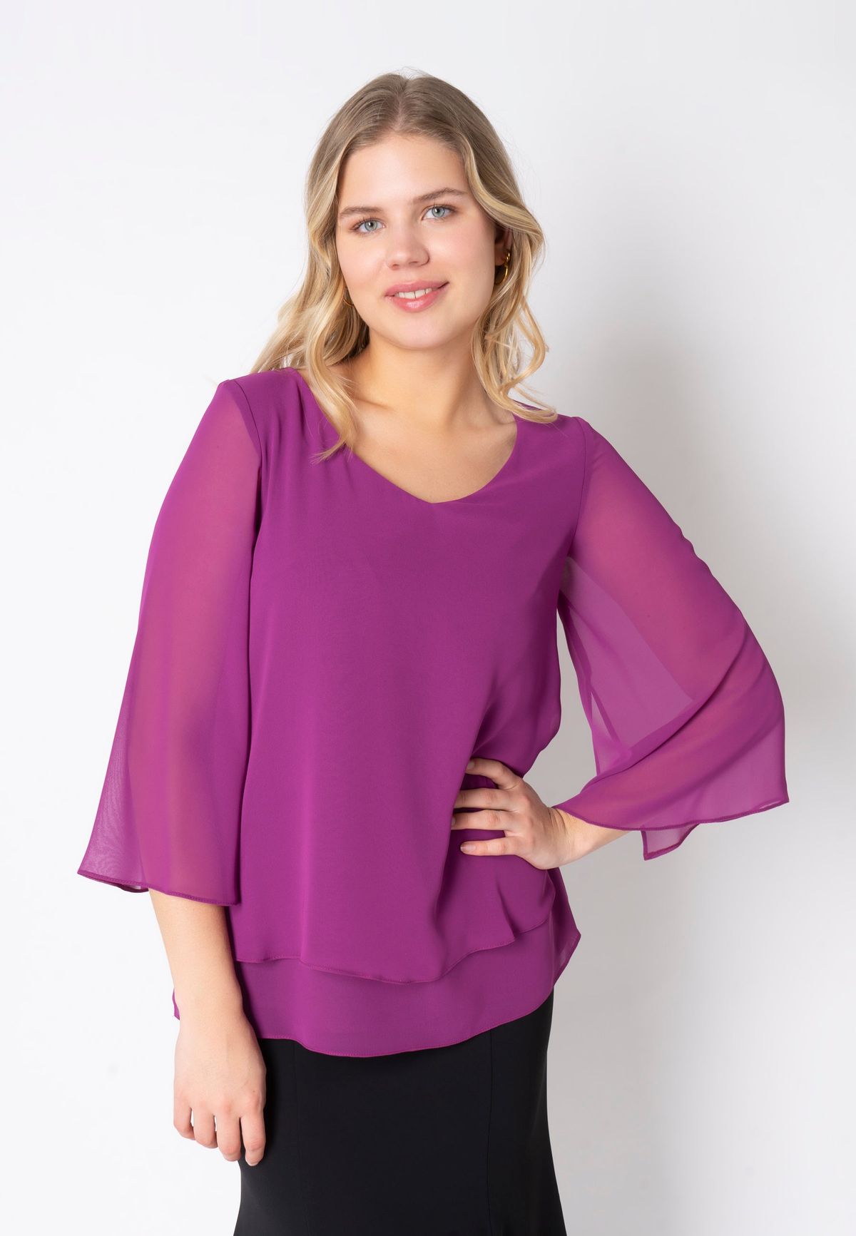 Elcamma - Burgaville Pink - Bluse - 38