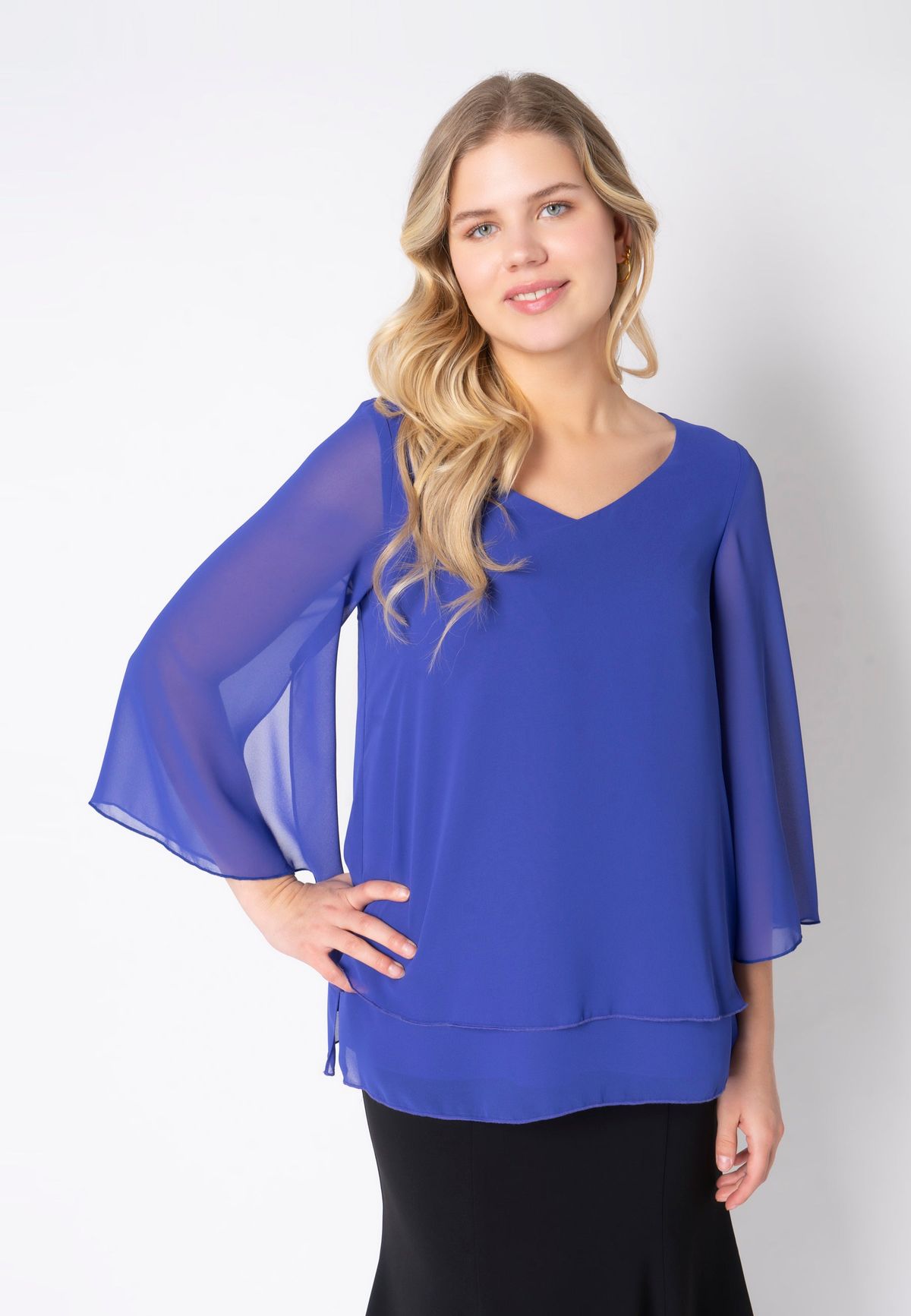 Elcamma - Clematis Blue - Bluse - 36