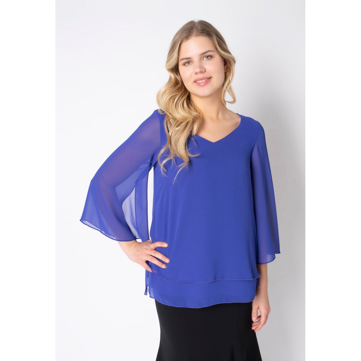 Elcamma - Clematis Blue - Bluse - 42