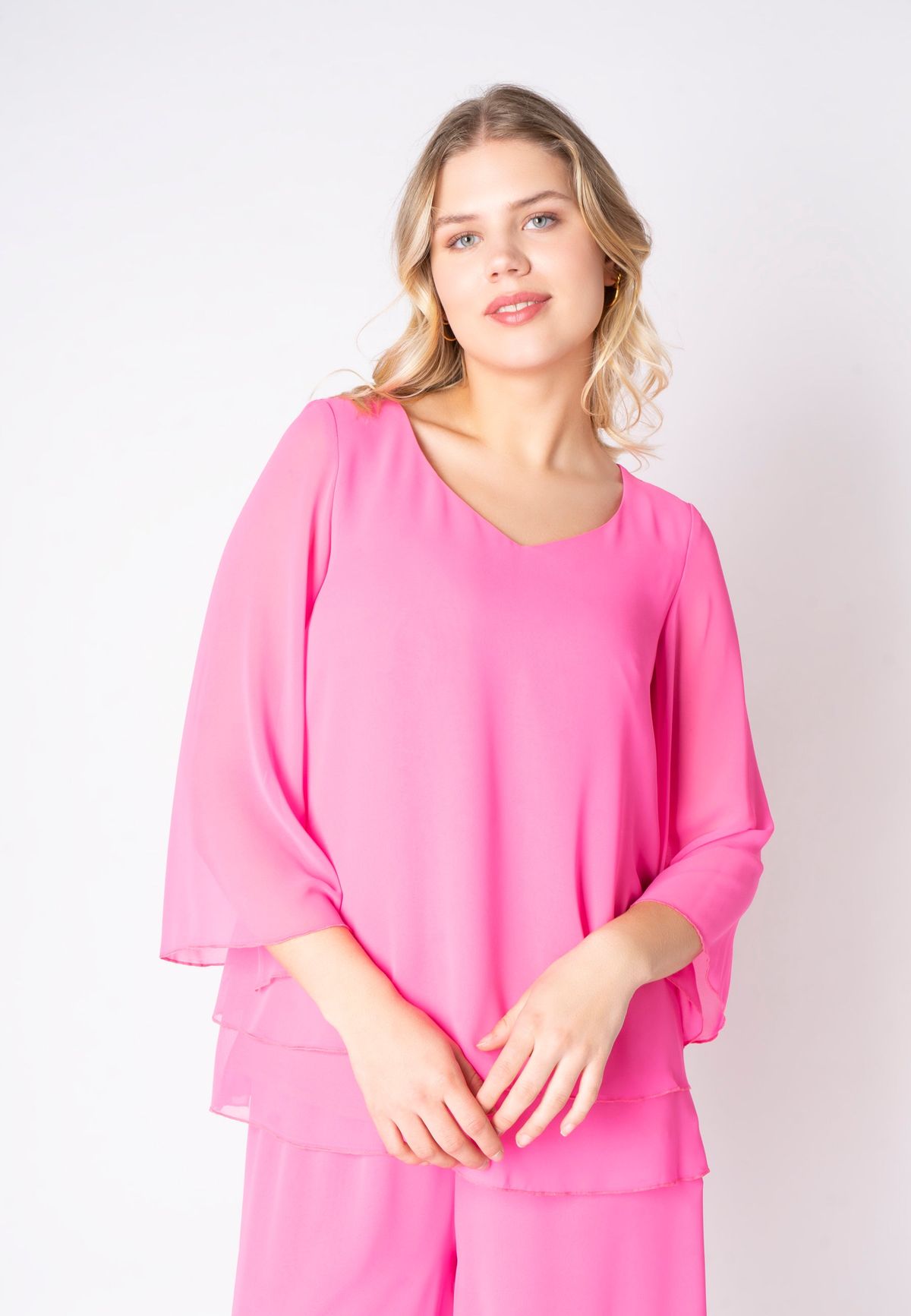 Elcamma - Glowing Pink - Bluse - 38