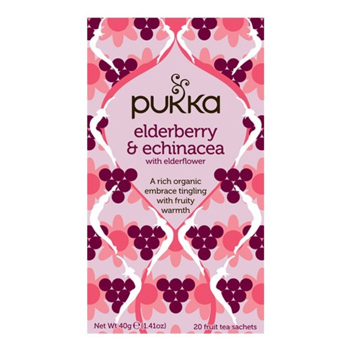 Elderberry & Echinacea te Økologisk - 20 br - Pukka