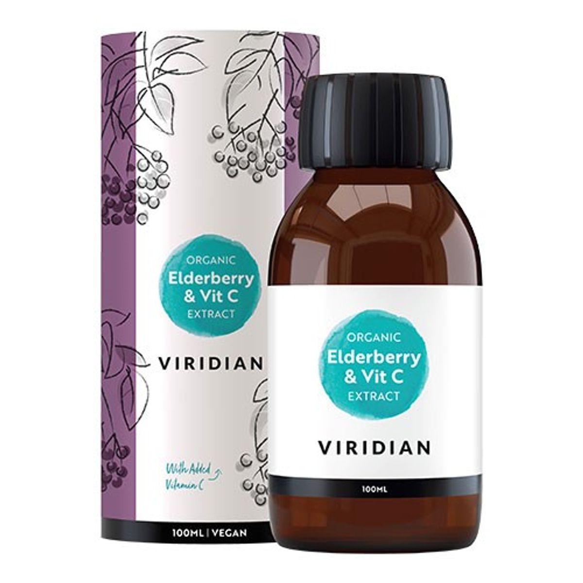 Elderberry Extract Økologisk - 100 ml - Viridian Nutrition