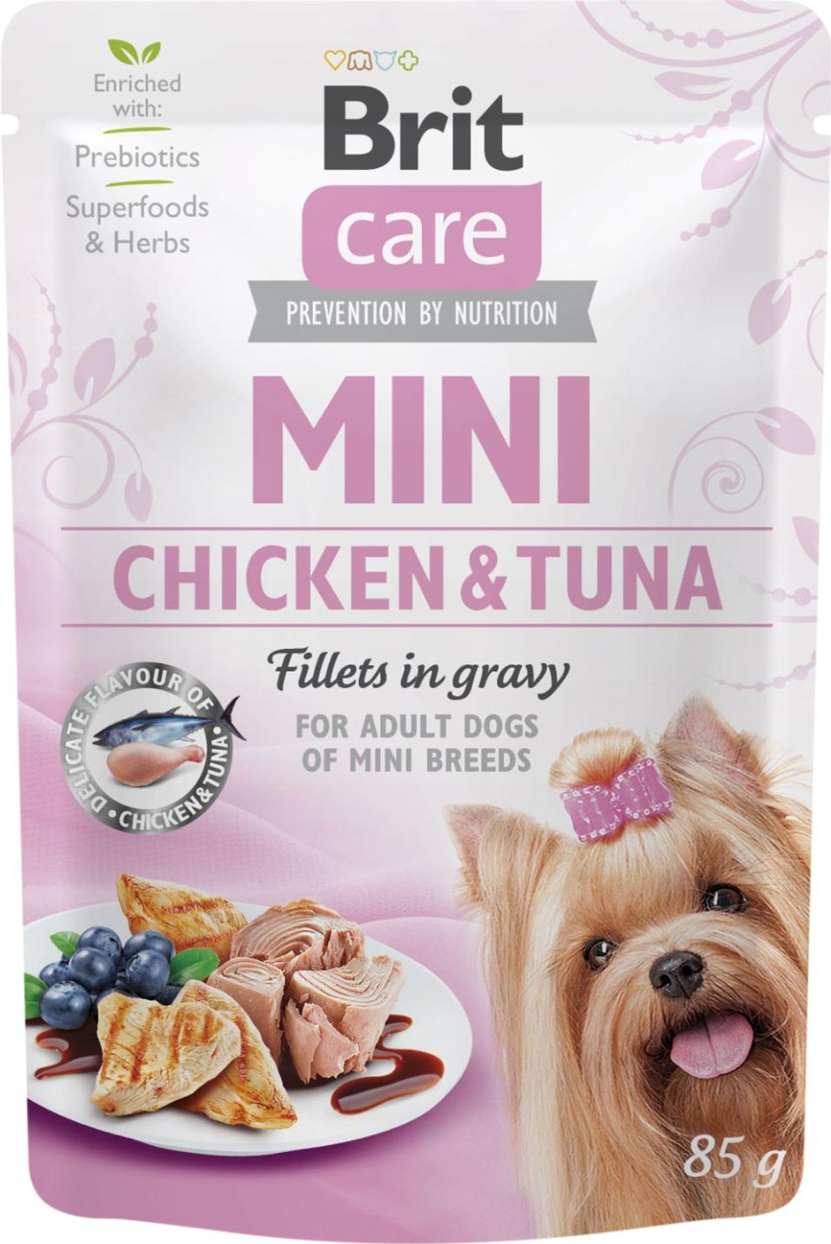 Eldorado - Brit Care Mini Fileter i sovs - Kylling + tun 85g - Hundefoder