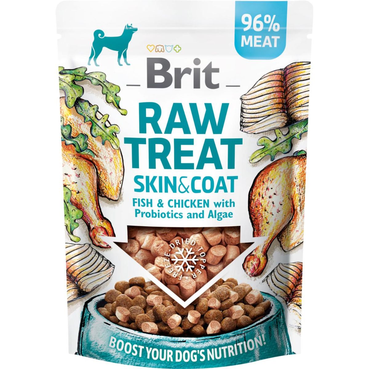 Eldorado - Brit RAW TREAT Skin & Coat 40g - Hundegodbidder