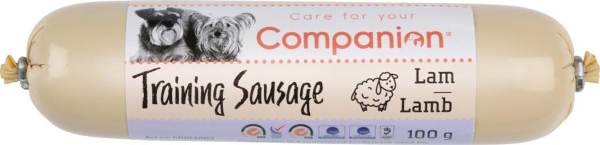 Eldorado - Companion Training Sausage Lam 100g - Hundegodbidder