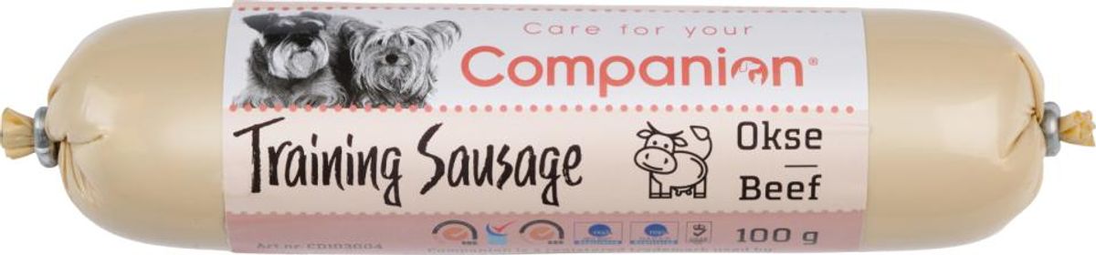 Eldorado - Companion training sausage okse 100g - Hundegodbidder