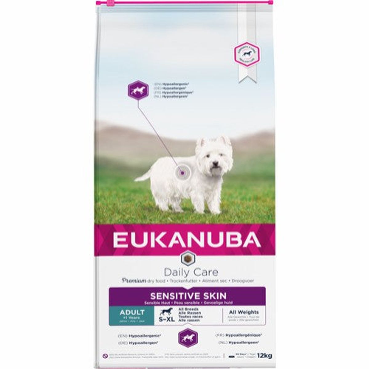 Eldorado - Eukanuba Adult Daily Care Sensitive Skin 12kg - Hundefoder