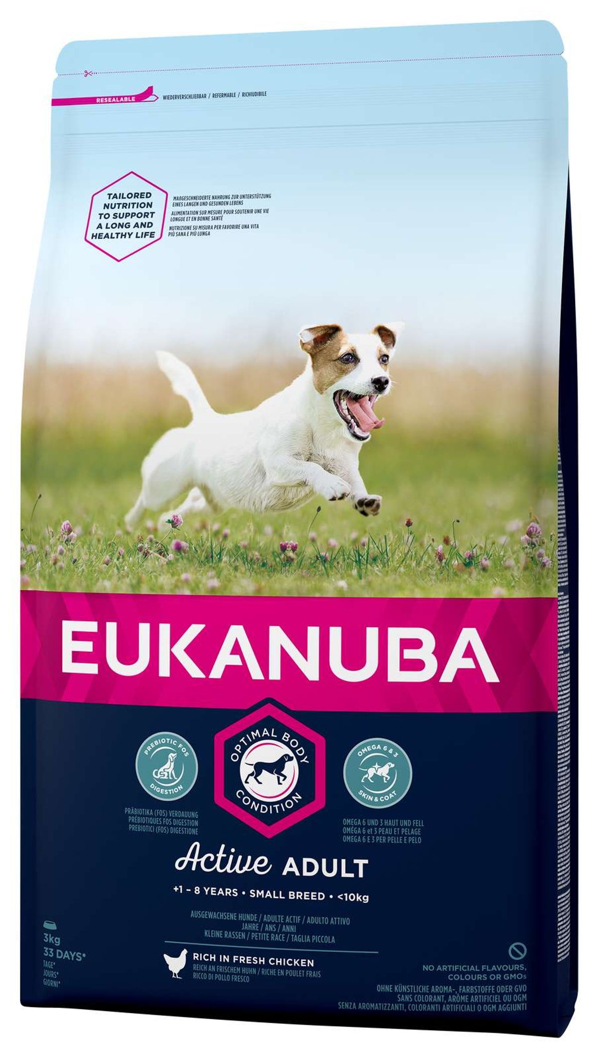 Eldorado - Eukanuba adult small Kylling 3kg - Hundefoder