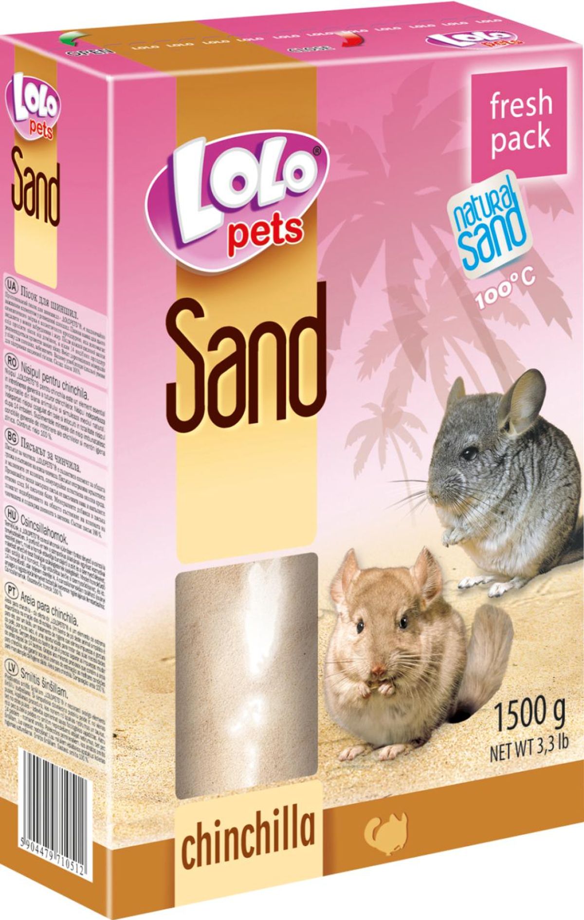 Eldorado - Lolopets Chinchillasand 1,5kg - Udstyr til små dyr