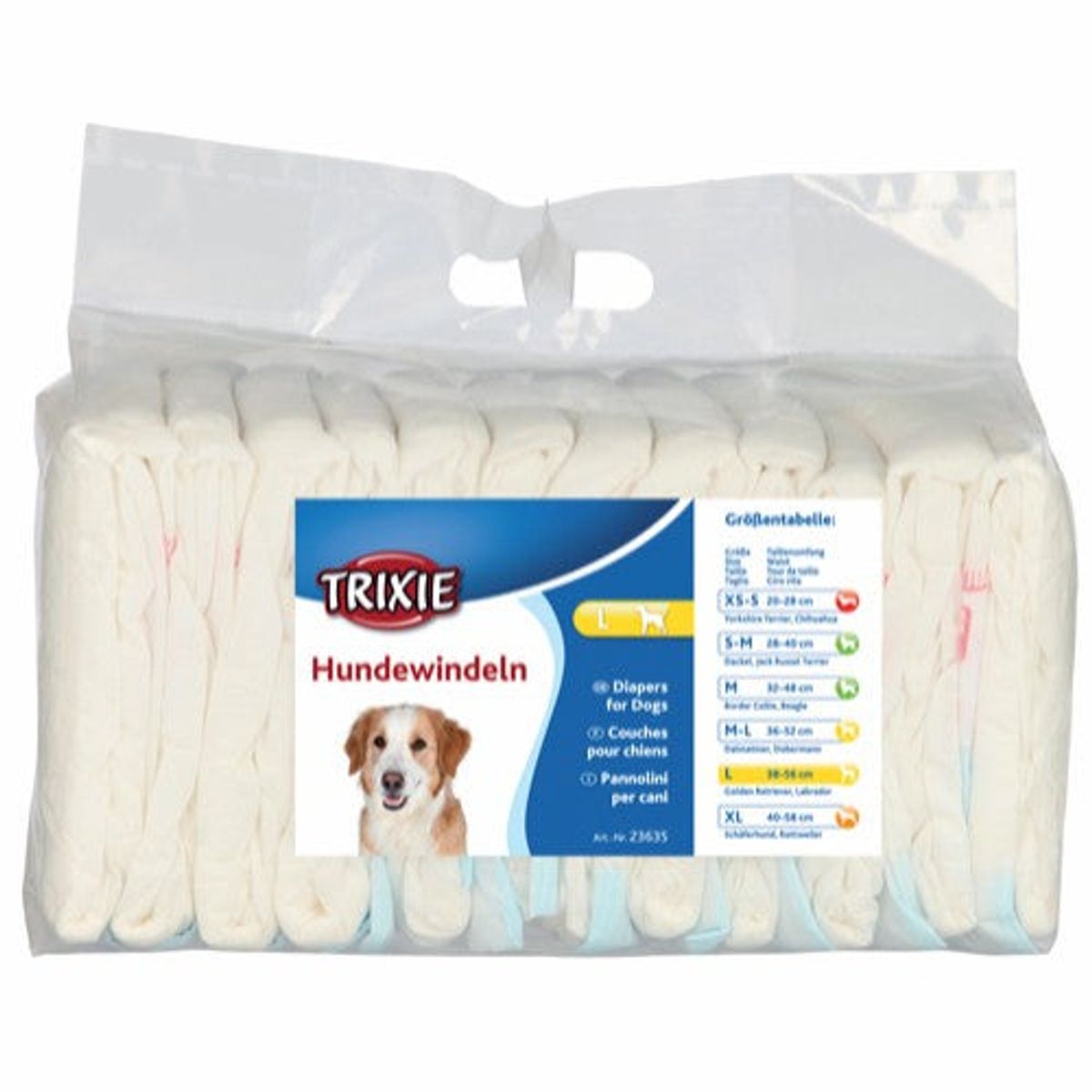 Eldorado - Trixie Bleer til Hunde XS-L 12 stk - S-M Talje: 28-40cm - Dog Diapers