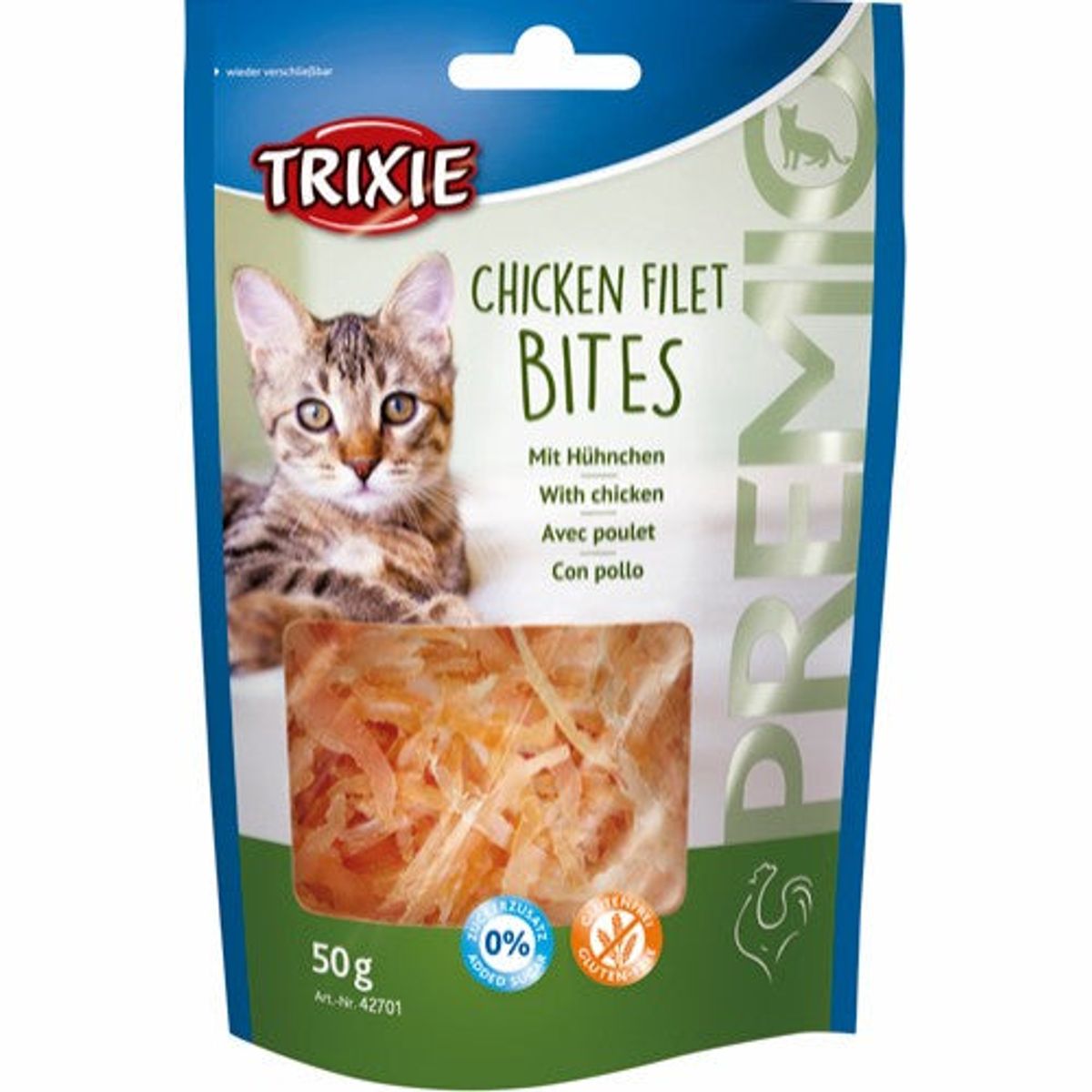 Eldorado - Trixie premio chicken filet bites 50g kattegodbid - Kattegodbider