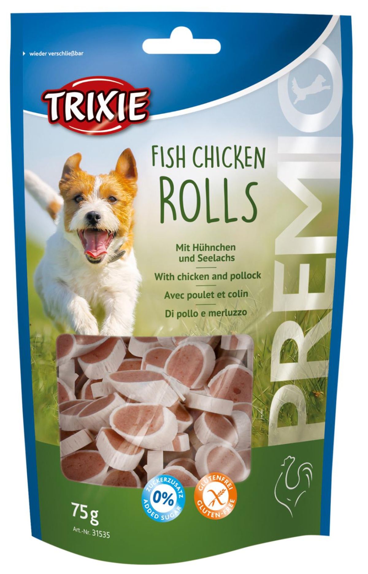 Eldorado - Trixie Premio Fish Chicken Rolls 75 g - Hundegodbidder