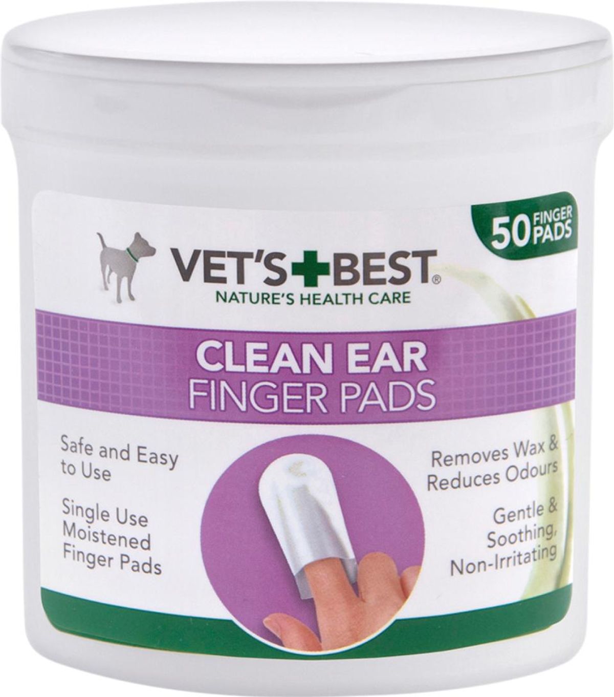 Eldorado - Vet's Best Clean fingertut til ørepleje - Pet Wipes