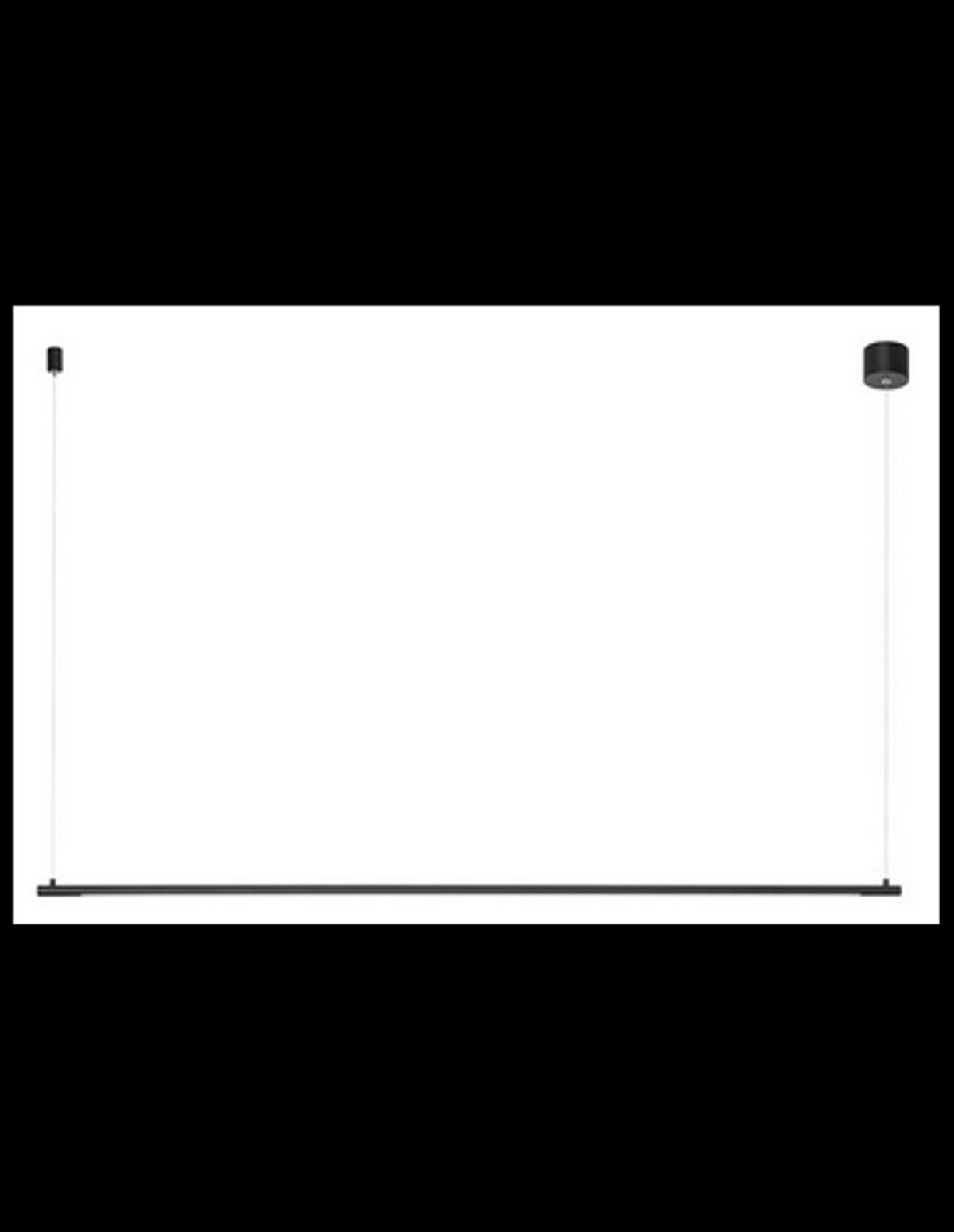 ELETTRA Langbordspendel i aluminium B120 cm 20W LED - Mat sort