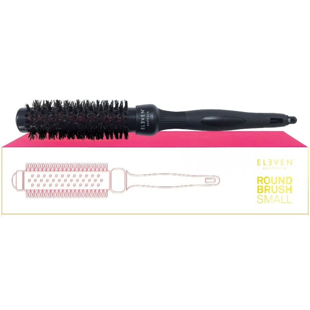 ELEVEN Australia Round Brush Small - Black