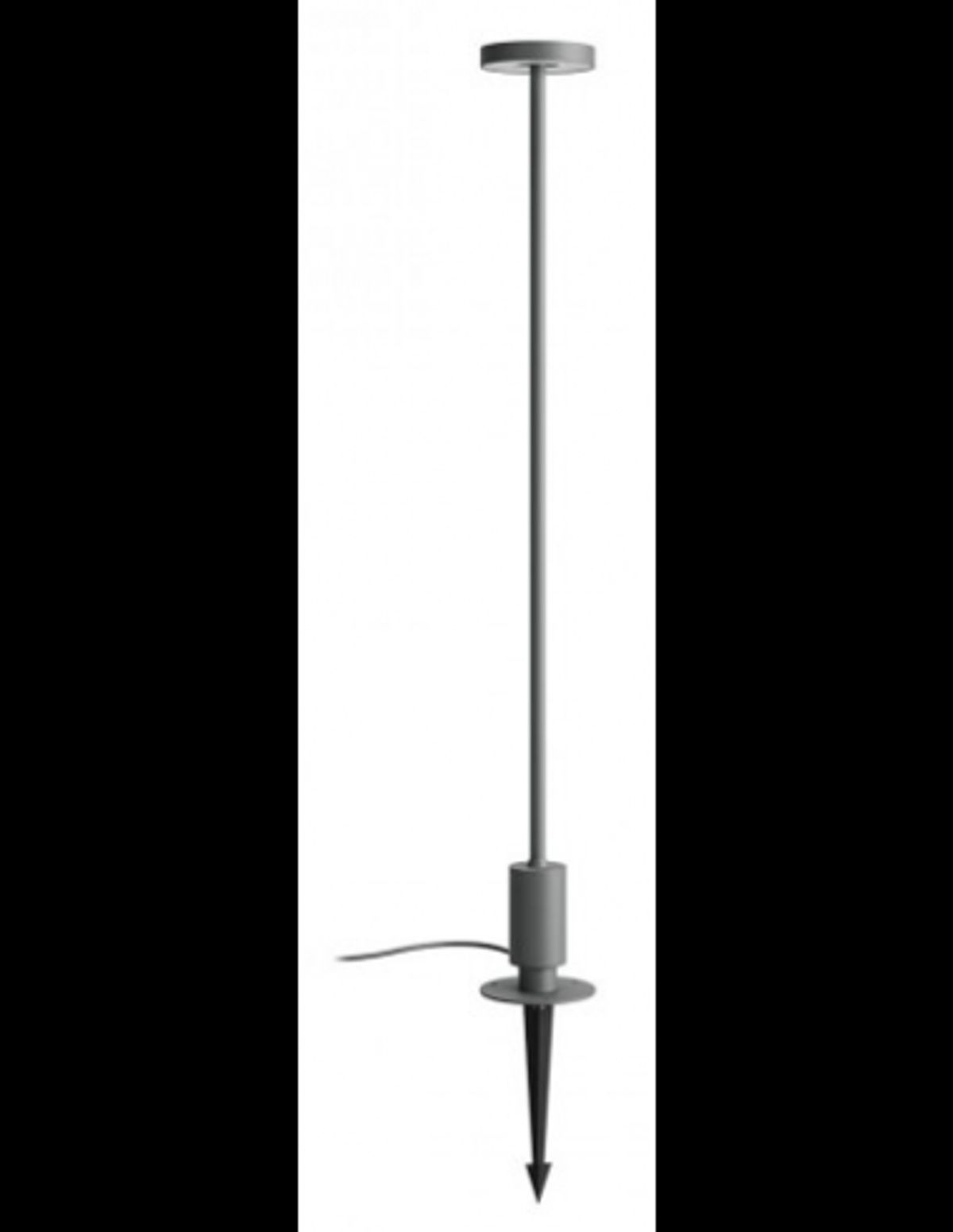 ELFIC Bedlampe i aluminium og polycarbonat H90 cm 1 x 12W SMD LED - Mat mørkegrå